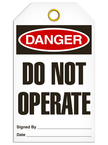 Danger - Do Not Operate Safety Tag | Pack of 25 | Incom Signs | All Safety