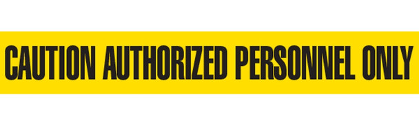 CAUTION AUTHORIZED Barricade Tape | Contractor (2.0 MIL) | Incom Signs | All Safety