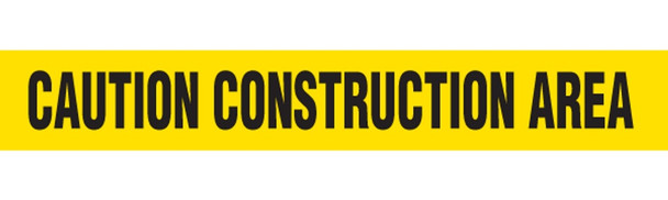 CAUTION CONSTRUCTION Barricade Tape | Pack of 12 | Contractor (2.0 MIL) | Incom Signs | All Safety