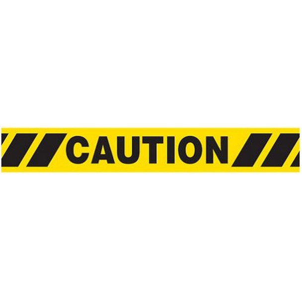 CAUTION W/ HAZARD STRIPE Barricade Tape | Contractor (2.0 MIL) | Incom Signs | All Safety