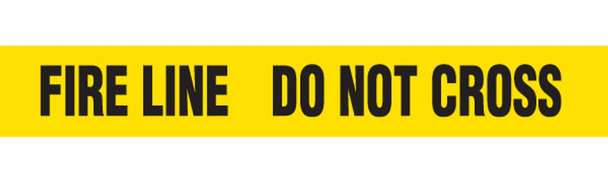 FIRE LINE Barricade Tape | Pack of 12 | Contractor (2.0 MIL) | Incom Signs | All Safety