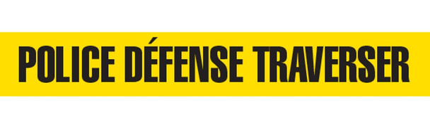 POLICE DEFENSE TRAVERSER Barricade Tape | Pack of 12 | Contractor (2.0 MIL) | INCOM BT1050