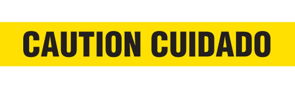 CAUTION CUIDADO Barricade Tape | Pack of 12 | Contractor (2.0 MIL) | INCOM BT1059