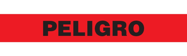 PELIGRO Barricade Tape - Contractor Grade (Pack of 12 Rolls) BT1069