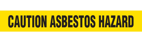 CAUTION ASBESTOS HAZ Barricade Tape - Contractor Grade | Incom Signs | All Safety