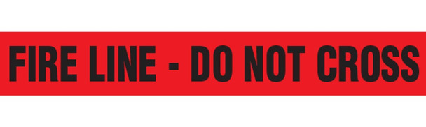FIRE LINE - DO NOT CROSS Barricade Tape - Contractor Grade (Pack of 12 Rolls) | Incom Signs | All Safety