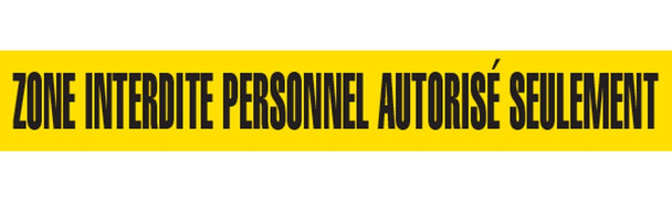 ZONE INTERDITE PER.AU.SE. Barricade Tape - Contractor Grade (Pack of 12 Rolls) BT1093