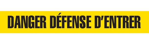 3" x 1000' DANGER DEFENSE Barricade Tape - Contractor Grade (Pack of 12 Rolls) BT1095