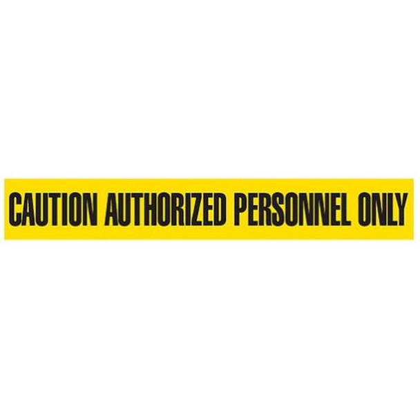 CAUTION AUTHORIZED PERSONNEL ONLY Dispenser Boxed Barricade Tape | Incom Signs | All Safety