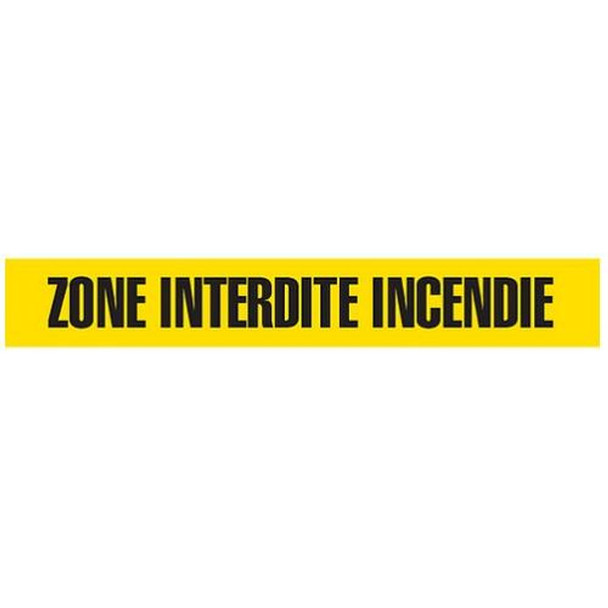 ZONE INTERDITE INCENDIE Dispenser Boxed Barricade Tape | Incom Signs | All Safety