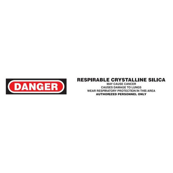DANGER CRYSTALINNE SILICA Dispenser Boxed Barricade Tape | Incom Signs | All Safety