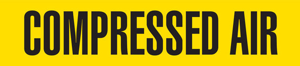 2" X 54' COMPRESSED AIR Pipe Marker Tape - Yellow/Black | Incom Signs | All Safety
