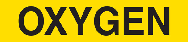 2" x 54' OXYGEN Pipe Marker Tape - Yellow/Black | Incom Signs | All Safety