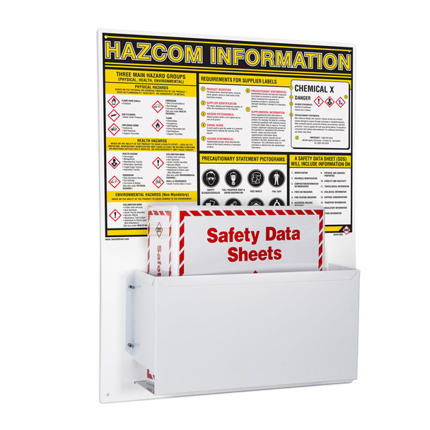GHS Hazcom Information Station with 1 Binder - English - 18" x 24" | Incom Signs | All Safety