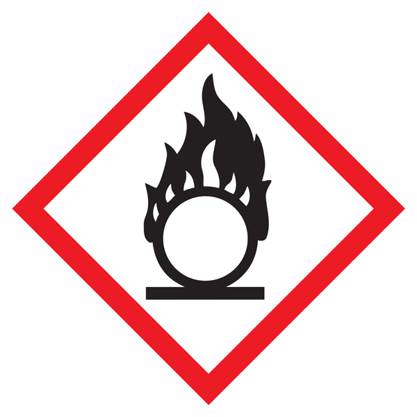 1" Flame Circle Pictogram Label - 1120/Pad | Incom Signs | All Safety
