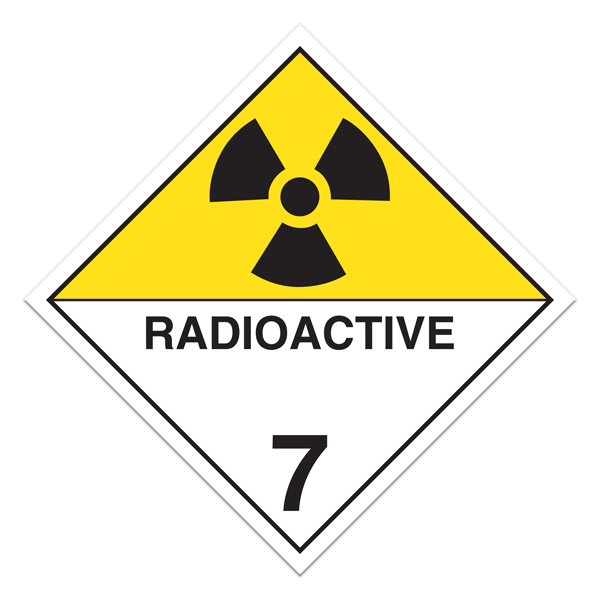 Class 7 Radioactive Materials International Placards (Pack Of 100 Pcs) | Incom Signs | All Safety