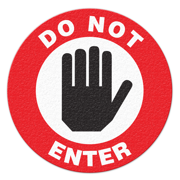 DO NOT ENTER (Hand) - Floor Sign | Incom Signs | All Safety