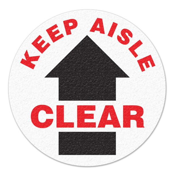 KEEP AISLES CLEAR (Arrow) - Floor Sign | Incom Signs | All Safety