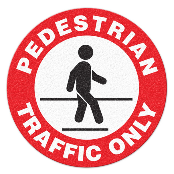 PEDESTRIAN TRAFFIC ONLY - Floor Sign | Incom Signs | All Safety