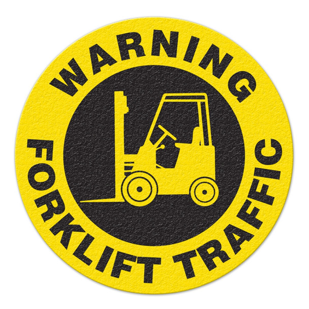 WARNING FORKLIFT TRAFFIC - Floor Sign | Incom Signs | All Safety