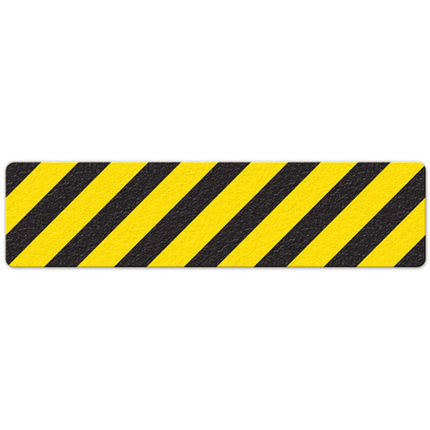 Hazard Stripe - Yellow/Black - 6" x 24" Floor Sign - 5/pkg | Incom Signs | All Safety