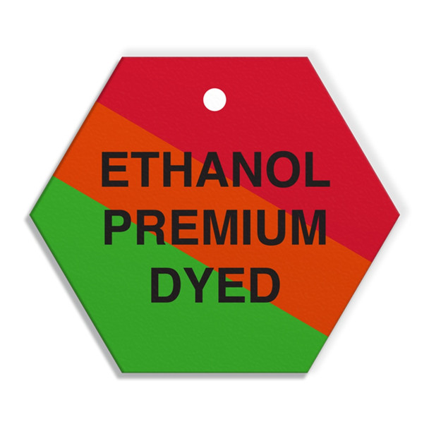 ETHANOL PREMIUM DYED - Fuel Tag - 2.56" dia. - 250/pkg FT109