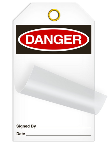 Self Laminating Tag - DANGER - 24/pkg SLM100