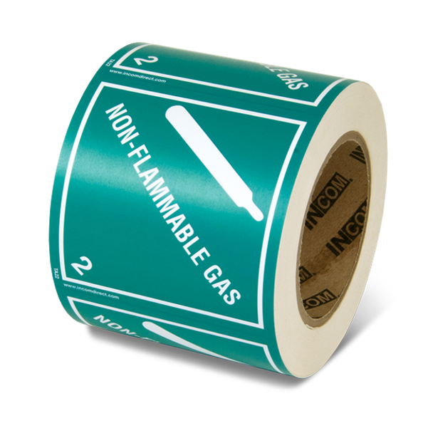 Class 2 Type R Label Class 2.2 DOT Label - Non-Flammable Gas | Incom Signs
