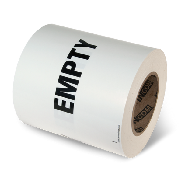 EMPTY Shipping Label 6" x 6" | Incom Signs | All Safety