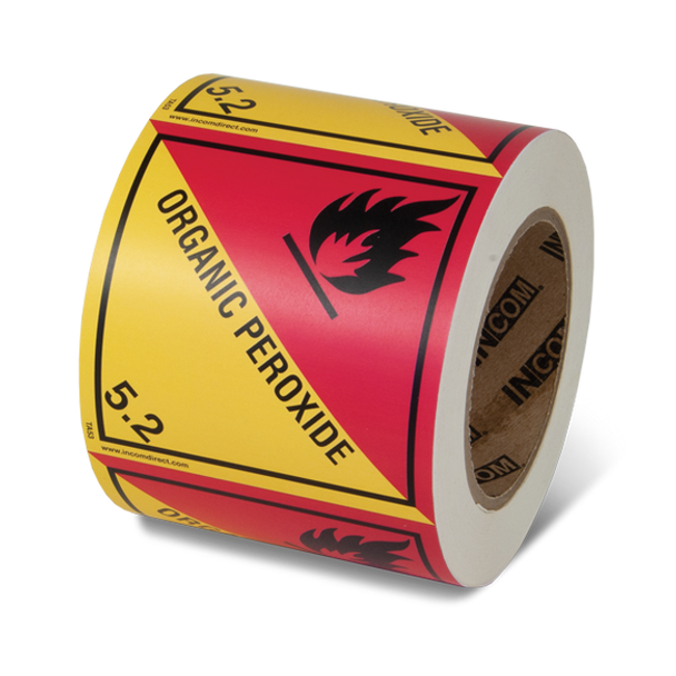 Class 5.2 DOT Label - "Organic Peroxide 5.2" TA53
