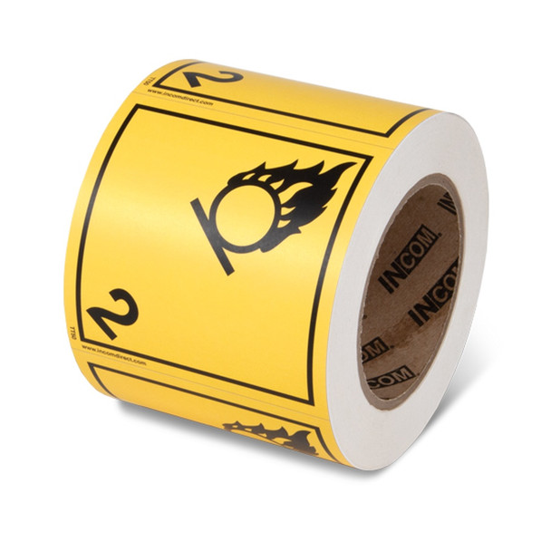 Class 2 TDG Label - Oxidizing Gases TT50