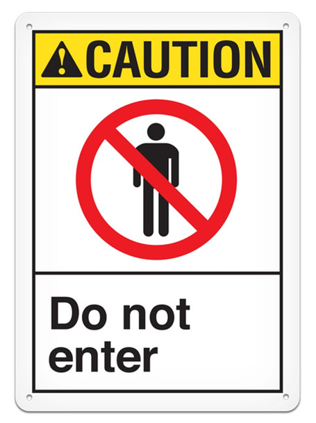 CAUTION - Do Not Enter - 10"x14" | Incom Signs | All Safety