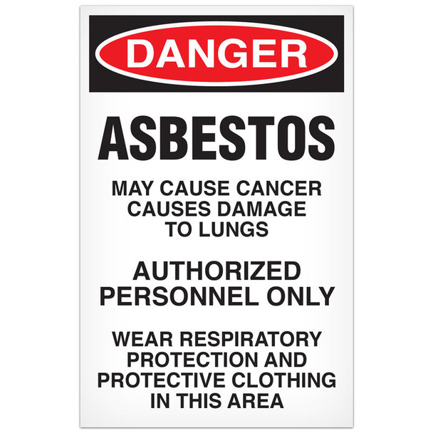 Paper Disposable Abatement Signs - 11"x17" - 100/pkg | Incom Signs | All Safety
