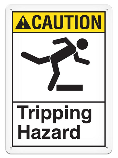 CAUTION - Tripping Hazard - 10"x14" | Incom Signs | All Safety