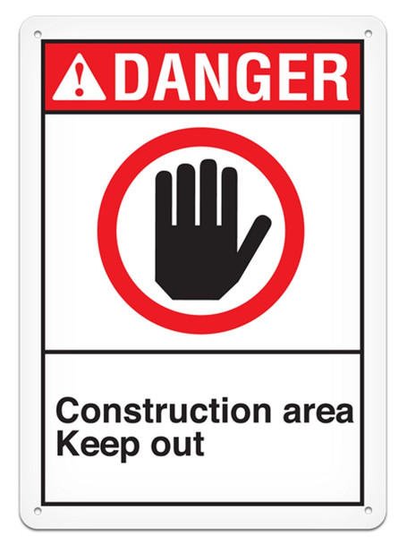 DANGER - Construction Area Keep Out - 10"x14" | Incom Signs | All Safety