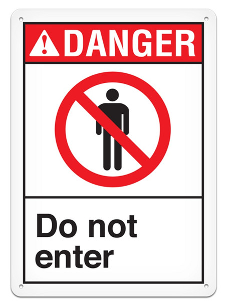 DANGER - Do Not Enter - 10"x14" | Incom Signs | All Safety