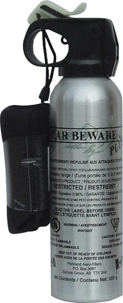 Bear Spray | Bear Beware Plus 325gm with Holster | Bear Beware | All Safety