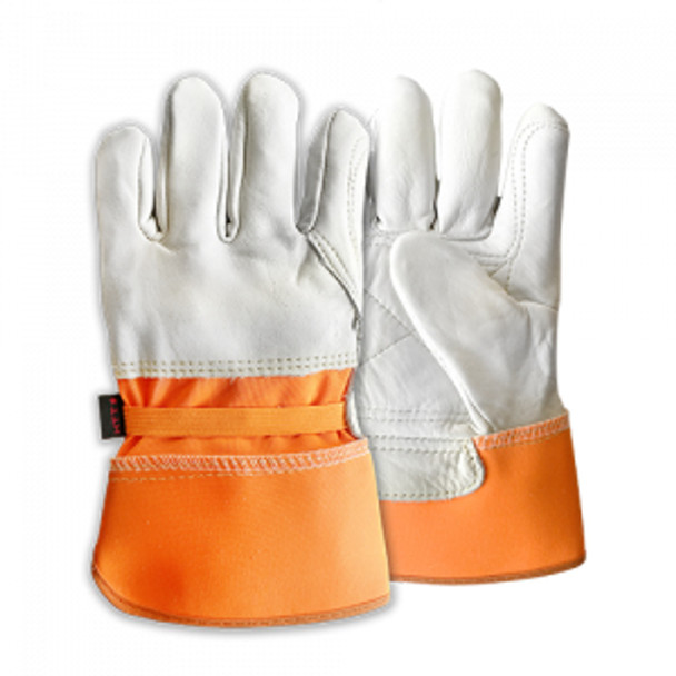 Premium Grade Double Palm 3/4 Leather Back (Pack of 12) | Diamond HP218DPTQFLO