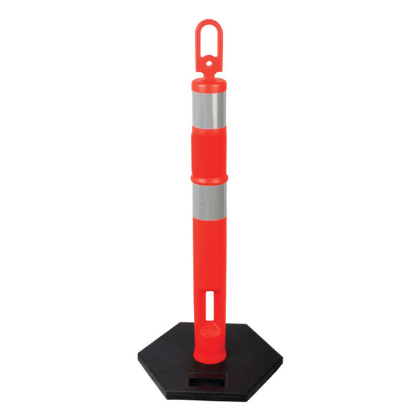 Complete Delineator Loop Top Post + Octagon Base Combo (Pack of 10) | Diamond