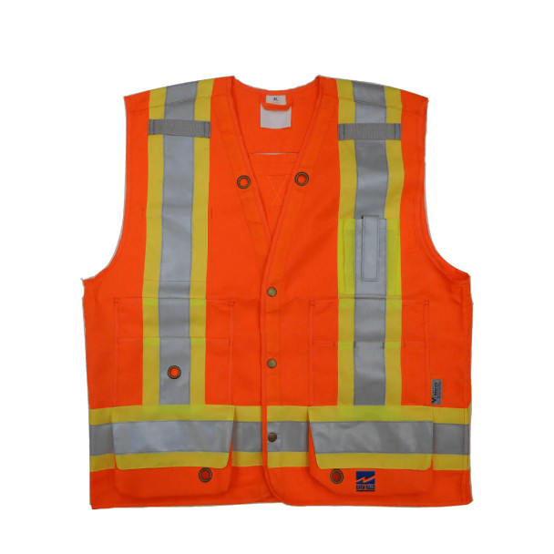 Hi-Vis Open Road Surveyor Safety Vest | Viking 6165 O/G/R/B