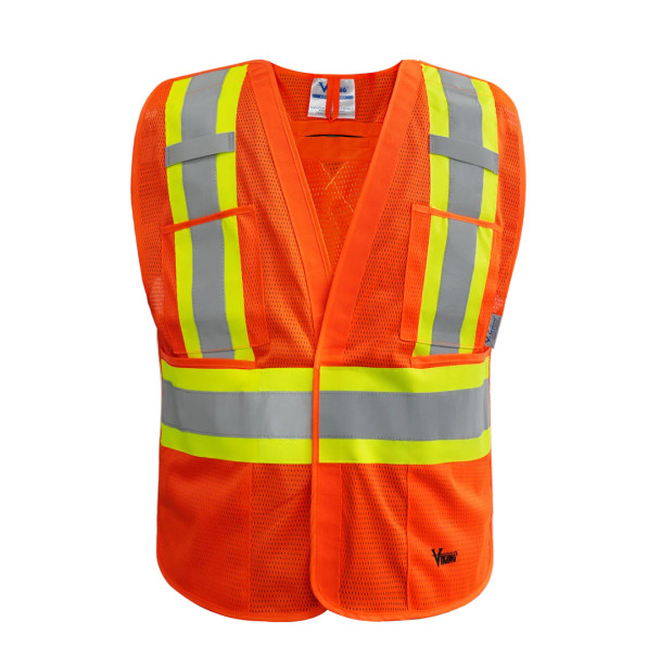 Hi-Vis 5-Point Tear-Away Safety Vest | Viking 6125O/6125G