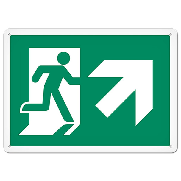 Fire Signs - Running Man Sign | Exit Up Right DFS121V/DFS121VG/DFS121P/DFS121PG