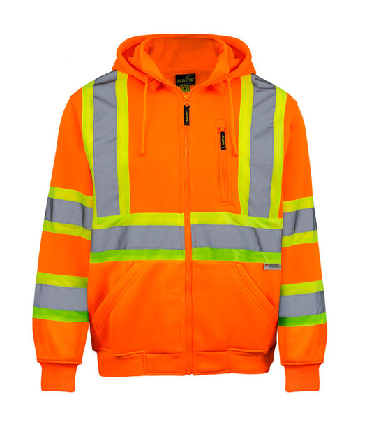 HV078 | High Visibility Hoodie with 4'' Reflective Stripes | Nat's | All Safety