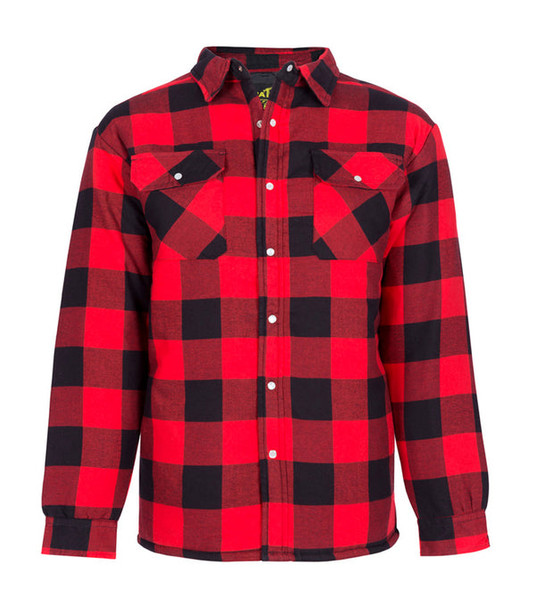 WK048 | Quilted And Insulated Plaid Flannel Work Shirt | Nat's | All Safety