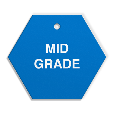 CPPI MID GRADE Fuel Identification Tags (2.56