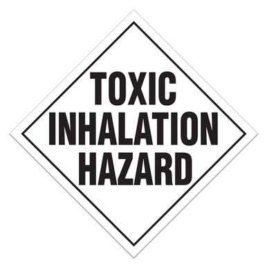 Toxic Inhalation Hazard Placard (Pack of 100 pcs)
