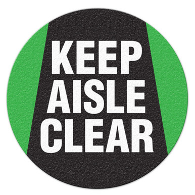 KEEP AISLES CLEAR - Floor Sign | Incom Signs
