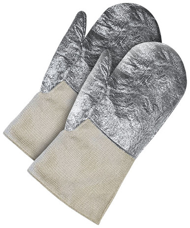 High Heat Aluminized Fiberglass Cloth Gauntlet Mitt | Bob Dale Gloves