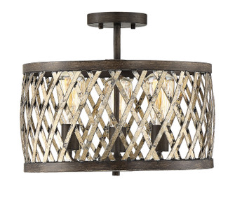 Sandoval Three Light Semi-Flush Mount (51|7-0800-3-124)