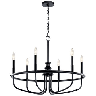 Capitol Hill Six Light Chandelier (12|52304BK)